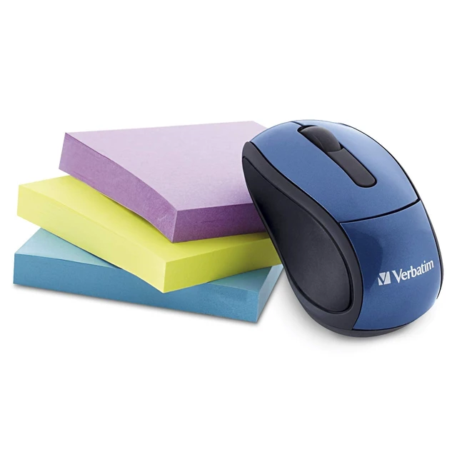 Alt view image 5 of 5 - Verbatim 2.4G Wireless Mini Travel Optical Mouse with Nano Receiver for Mac and PC - Blue