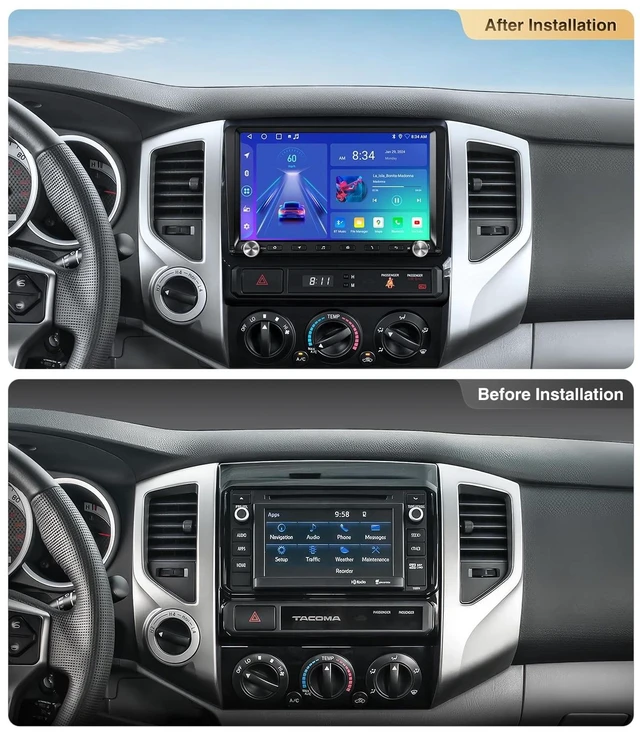 Alt view image 3 of 5 - Car Radio Stereo Head Unit for Toyota Tacoma 2005-2015 CarPlay Android Auto