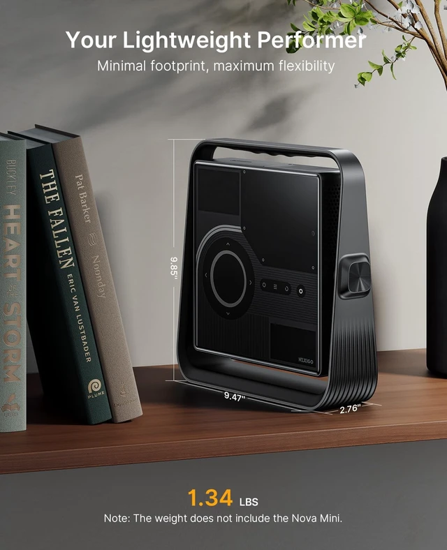 Alt view image 5 of 5 - NexiGo Gimbal Desktop Stand for Nova Mini Projector, Adjustable up to 155 Degrees, Compact Sleek Design for Easy Setup, Compatible with Standard 1/4" Tripods, Ideal for Home and Outdoor Use