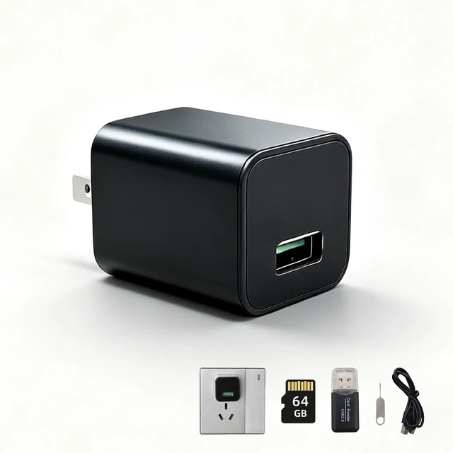 Main image of callngnuo HD 1080P USB Charger Hidden Camera, 64GB Spy Nanny Cam (No WiFi)
