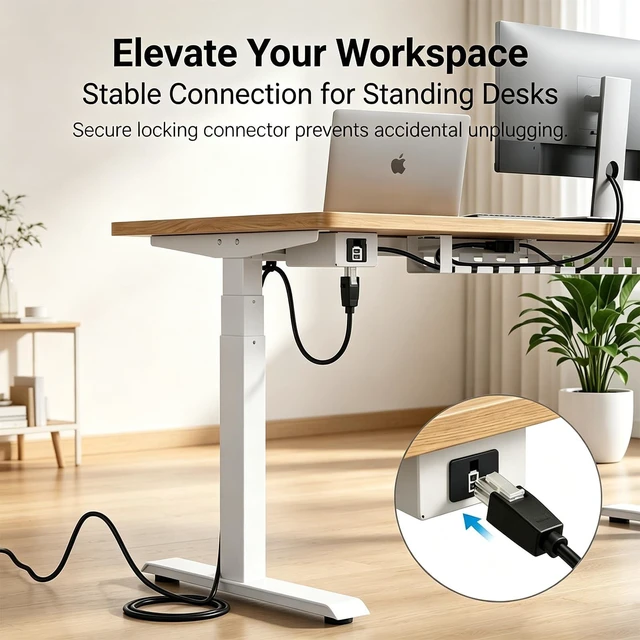 Alt view image 2 of 5 - 12V 2A Adjustable Desk Power Cord