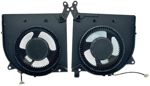 Alt view image 3 of 5 - VoltaGuru New Laptop CPU + GPU Cooling Fans for Lenovo Legion 5-15ACH6A Type 82NW, 5-15ACH6H Type 82JU, DC 10V 0.8A PN: DFSAL12E064860, DFSAL12E164810, NS8CC15-20J12, NS8CC14-20J10, BAPA090R1HY00