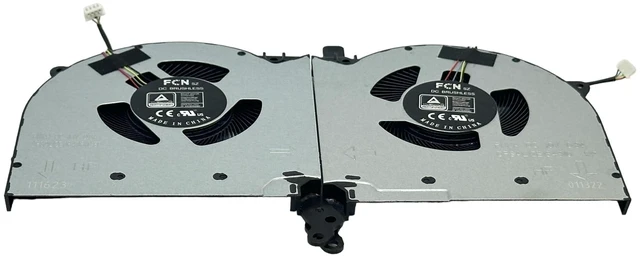 Alt view image 4 of 5 - VoltaGuru New Laptop CPU + GPU Cooling Fans for Lenovo Legion 5-15ACH6A Type 82NW, 5-15ACH6H Type 82JU, DC 10V 0.8A PN: DFSAL12E064860, DFSAL12E164810, NS8CC15-20J12, NS8CC14-20J10, BAPA090R1HY00