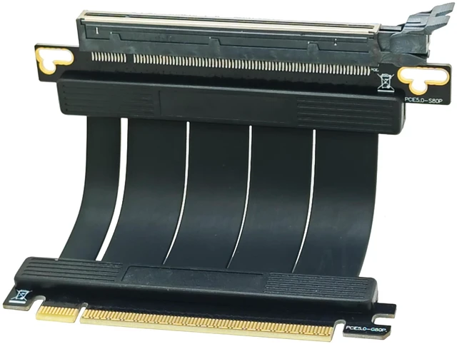Alt view image 4 of 5 - Sintech 5cm PCI-e 5.0 X16 Riser Cable,PCIe Extension Card