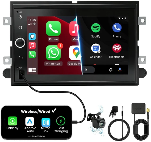 Main image of Alltotive 7" Car Stereo for Ford Mustang Explorer Edge Taurus Five Hundred