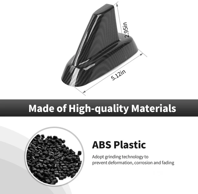 Alt view image 5 of 5 - CheroCar Shark Fin Antenna Base Cover Roof Antenna Cover Trim Decoration for 2007-2013 Chevy Silverado Suburban Tahoe Avalanche GMC Yukon Sierra Exterior Accessories