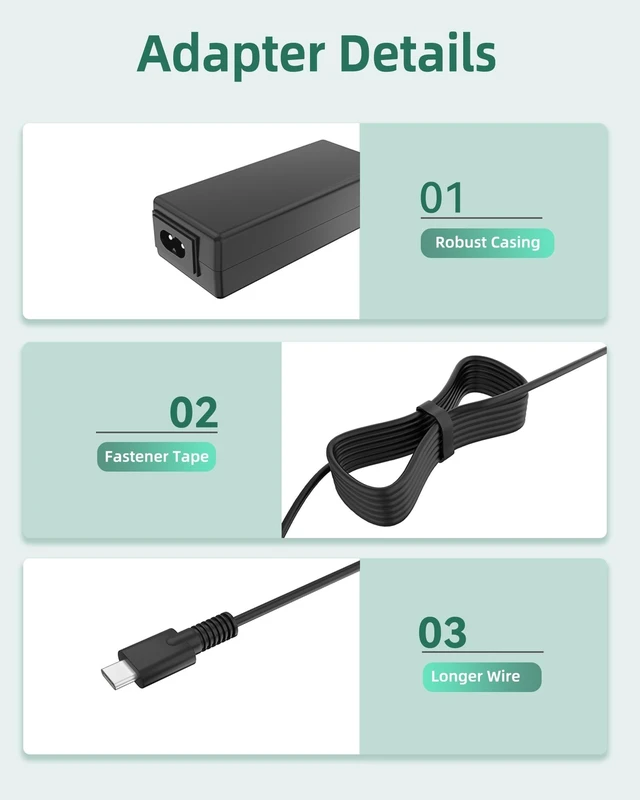 Alt view image 2 of 4 - FITE ON USB Type C 45W Charger Compatible with FanttikRide C10 Pro Electric Scooter for Kids Power Supply Adapter