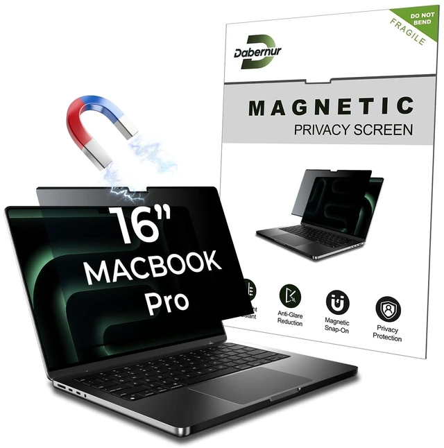 Main image of Privacy Screen Protector for MacBook Pro 16 Inch (2021-2026,M1-M5,Pro/Max)