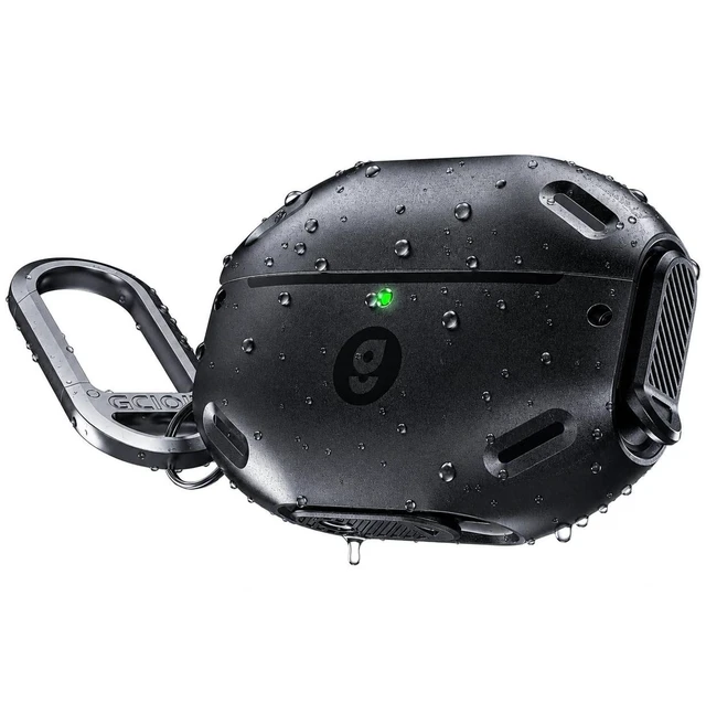 Main image of Gcioii for AirPods Pro 3 Case, IP68 Waterproof, Lock & Carabiner, Black