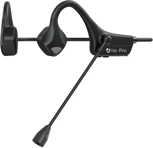 Main image of MASTJUST Bluetooth Bone Conduction Headphones with Microphones - Wireless Waterproof Earphones with Mic for Open Ear Listening - Bone Conducting Headset with Boom Microphone