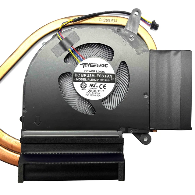 Alt view image 4 of 4 - BestParts New CPU + GPU Cooling Fan with Heatsink Replacement for Gigabyte AERO 17 HDR (Intel 9th Gen), for AERO 17 HDR SA XA YA, P/N: RP77XA (Only for 9th Gen Processor)