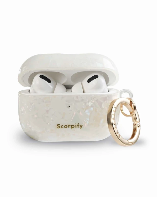 Alt view image 2 of 5 - SCORPIFY for AirPods Pro Case 1 & 2 (1st & 2nd Generation, 2019/2022) with Keychain, Compatible with Apple AirPod Pro 1 & 2, Cute Protective Hard Shell Cover, Earbuds Case for Women - Colorf