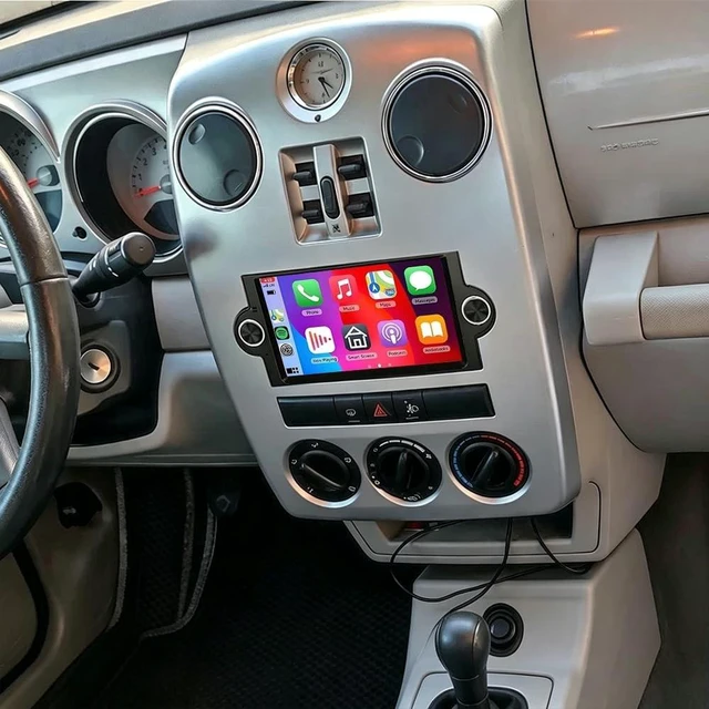 Alt view image 5 of 5 - Double Din Car Stereo for Chrysler PT Cruiser 2006-2008, 6.86" Touchscreen Radio for Chrysler Town &Country 2002-2007 Bluetooth Radio with Wireless Carplay GPS Navi WiFi FM RDS Backup Camera
