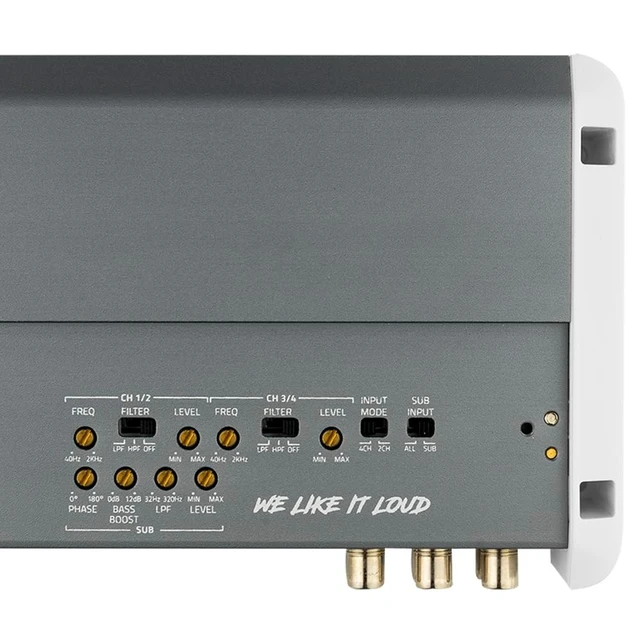 Alt view image 4 of 5 - DS18 NXL-M5 Marine Amplifier Stereo Full Range 5-Channel Class-D 3600W Total Watts Peak IPX5 LED Clip Indicator- Waterproof Remote Level Bass Knob Included - Great for Marine/Powersports/Boat Audio