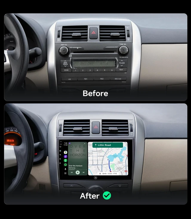 Alt view image 2 of 5 - Linux Car Stereo Radio for Toyota Corolla 2008-2013 CarPlay Android Auto