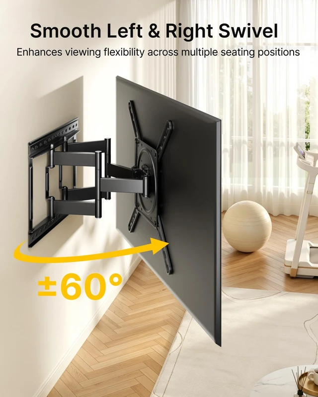 Alt view image 5 of 5 - monTEK 1.5" Ultra Slim Full Motion TV Wall Mount for 23-75 Inch TVs