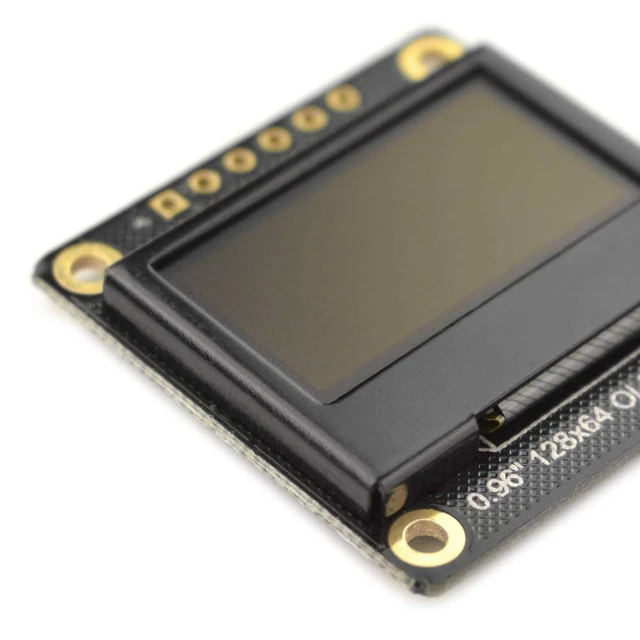Alt view image 5 of 5 - DFROBOT Monochrome 0.96" 128x64 I2C/SPI OLED Display Compatible with Arduino UNO, Leonardo, ESP32/ESP8266 and FireBettle-M0