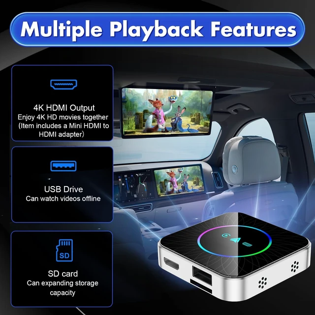 Alt view image 3 of 5 - Magic Ai Box 3.0 Ultra 2026 Upgrade, 32GB CarPlay Box with Video Playback