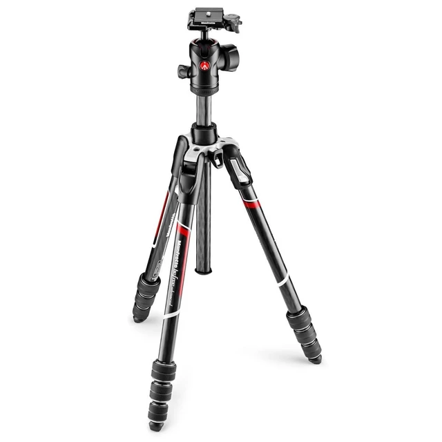 Alt view image 4 of 5 - Manfrotto Befree Advanced Twist Camera Tripod Kit, Travel Tripod Kit with Fluid Head and Twist Closure, Portable and Compact, Carbon Camera Tripod for DSLR, Reflex, Mirrorless, Camera Accessories