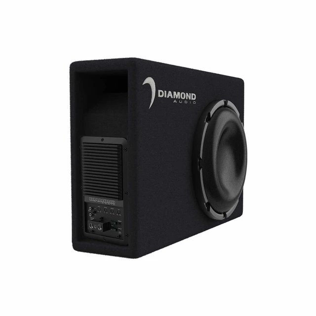 Alt view image 2 of 3 - Diamond Audio DESMB8A - 8" Slot Vented Active Subwoofer Enclosure (2)
