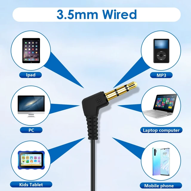 Alt view image 3 of 5 - ZXQZYM Kids Headphones Bulk 50 Pack for Classroom School Wired On Ear