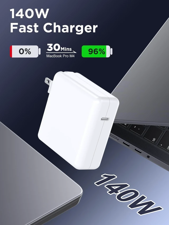 Alt view image 2 of 5 - YSSTKFD 140W Charger for MacBook Pro 16 14 inch Mac Air 15 13 inch