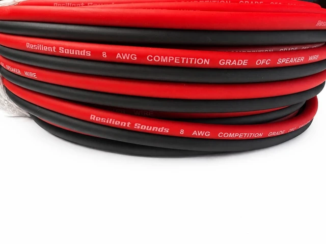 Alt view image 2 of 5 - Resilient Sounds 8G OFC Competition Grade Speaker Wire Red/Black 20FT