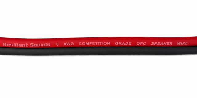 Alt view image 5 of 5 - Resilient Sounds 8G OFC Competition Grade Speaker Wire Red/Black 20FT