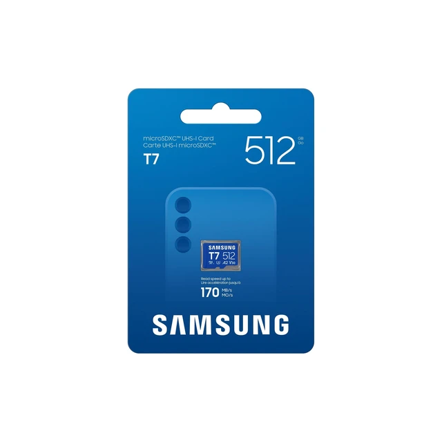 Alt view image 3 of 5 - Samsung microSDXC T7 512GB, Transfer Speeds Up to 170 MB/s