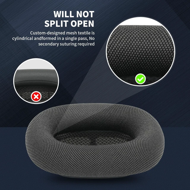 Alt view image 5 of 5 - MC Magic Cushion Replacement earpads for AirPods Max Ear Cushions, Magnetic Installation, Noise Cancellation and Transparency Mode Sound Fidelity, Support Washing(Gray)