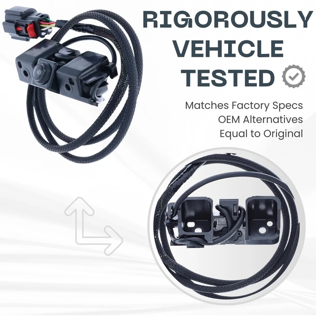 Alt view image 3 of 5 - Backup Camera Replaces for 2016-2019 Chevy Silverado 1500/2500 / 3500 ^^ GMC Sierra/Limited 1500 Sierra/Denali 2500/3500 w/o EZ Lift OE Part # 84079952, 23244435