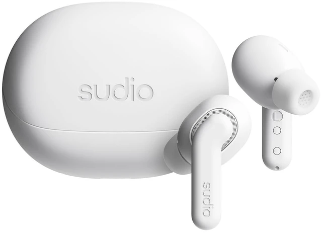 Main image of Sudio E4 Pro Hybrid Active Noise Cancelling Wireless Earbuds, Bluetooth 6.0, High-Definition Sound, 30H Battery, Multipoint Connectivity, Wireless Charging Case, Sweat & Splash Resistant