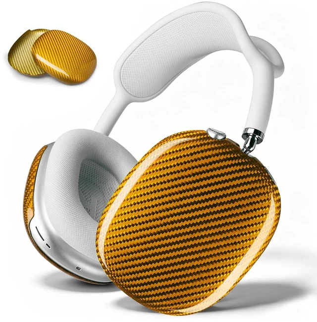 Main image of Case Cover Compatible with AirPods Max Glossy Yellow
