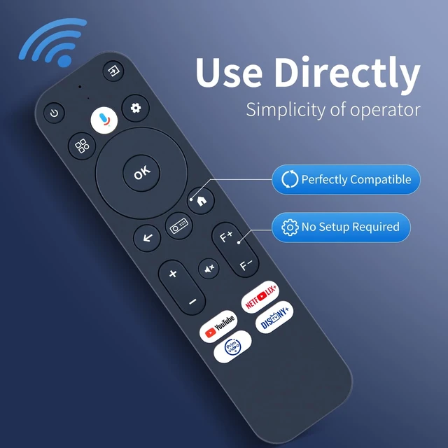 Alt view image 5 of 5 - ZWP Replacement Voice Remote Control Compatible for WANBO Mozart 1 Pro/M1 PRO, ETOE E3 PRO/Whale Pro Smart Projector, for ZCGIOBN, Nova C40 Poseidon E40 Projector