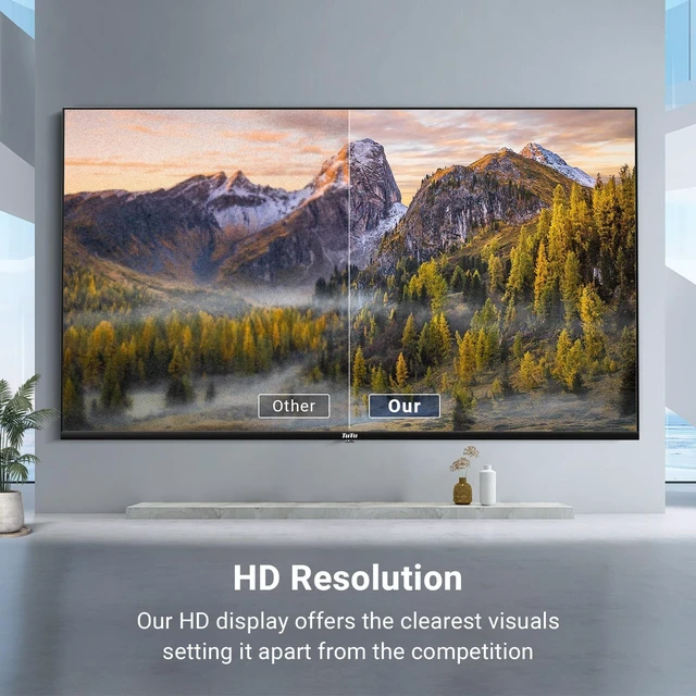 Alt view image 2 of 5 - TuTu 32 Inch 720P HD Smart GoogleTV, Full HD Slim Design LED Smart TV or Monitor with HDMI, Dolby Audio, Voice Remote, Stream Live(2024 Model)
