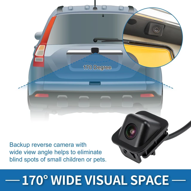 Alt view image 3 of 5 - A ABSOPRO Rear View Camera for Chevrolet Impala 2014-2020 Sedan Park Assist Backup Reverse Camera Replace No.23323779/22740367/590-110/GM1960113