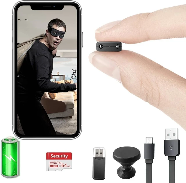 Main image of Free 64G Wireless WiFi Smallest Battery Camera,HD1080P Mini Cameras,Portable Concealed,Baby Monitor,with Night Vision,Motion Detection,Cloud Storage,Remote Viewing for Security with iOS Android