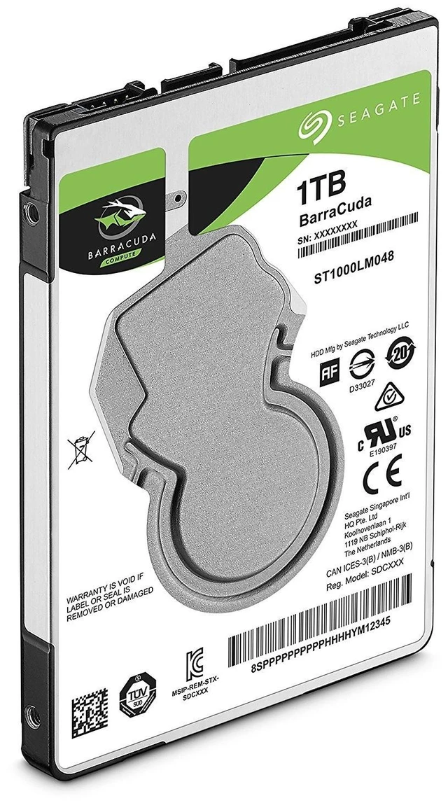 Main image of Seagate BarraCuda 1TB Internal Hard Drive HDD 2.5 Inch SATA 6 Gb/s 5400 RPM 128MB Cache for PC Laptop (ST1000LM048)
