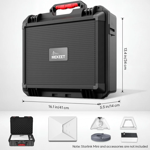 Alt view image 2 of 5 - Starlink Mini Case-Waterproof Hard Travel Case for Starlink Accessories