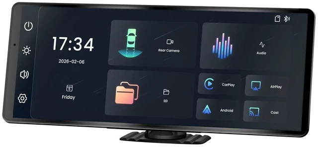 Main image of TECXERLLON 9.26'' Apple CarPlay Screen for Car with Upgraded Magnetic Mount, 1080P HD Backup Camera, Portable Wireless Car Play & Android Auto, OTA, GPS Navigation, Airplay, Mirror Link