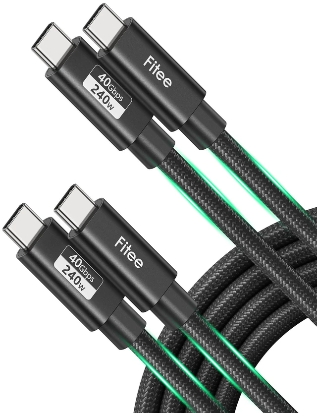 Main image of Fitee USB 4 Cable for Thunderbolt 4 Cable 2 Pack 8FT