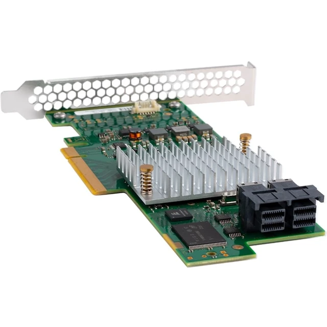 Alt view image 4 of 4 - SAS HBA Card Compatible with LSI 9300-8i IT Mode 9211-8i with SATA Cables