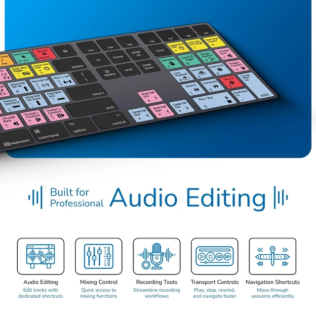 Alt view image 3 of 5 - KB Covers Genuine Apple Magic Keyboard with Pro Tools Shortcuts