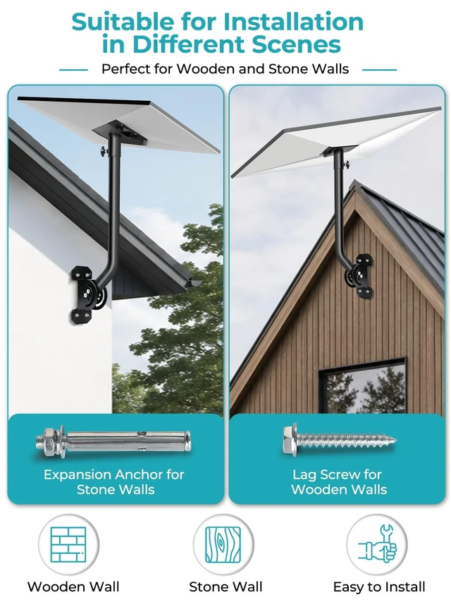 Alt view image 5 of 5 - Haturi Starlink Pole Mount for Standard 4 4X Gen 3, Adjustable 18 Inch