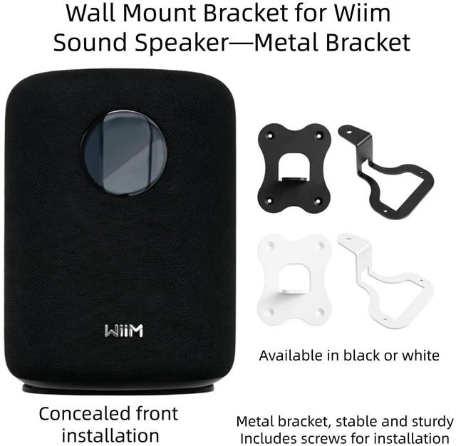 Alt view image 2 of 4 - Ferbao Wall Mount for Wiim Sound,Metal Bracket Concealed Installation,Available in Two Colors (White)
