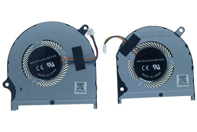 Alt view image 2 of 5 - CPU+GPU Cooling Fan for Dell Inspiron 15 7590 7591 Vostro 7590 P83F Series