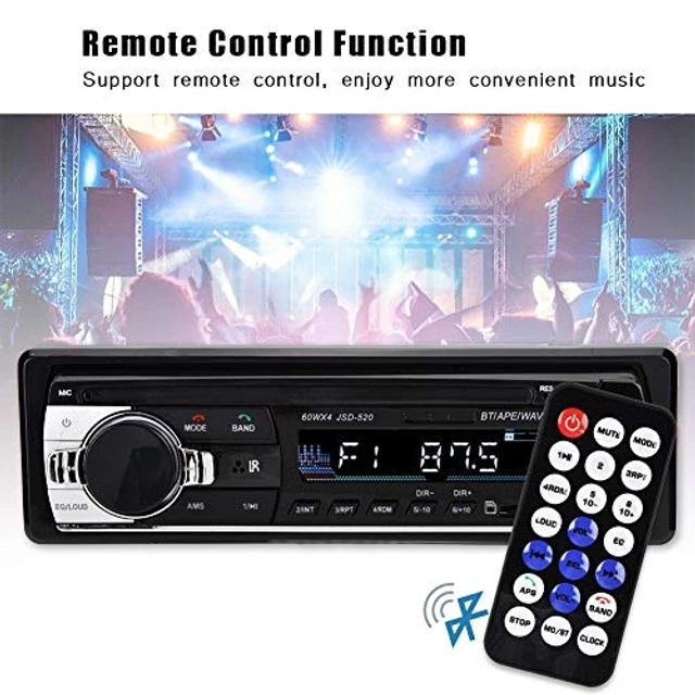 Alt view image 3 of 5 - 4 x 60W Car Radio Stereo Bluetooth MP5 Player Single Din Dual USB Hands- Car Stereo Support MP3/MP5/USB LCD Display with Remote Control for, Finder and Surroundings