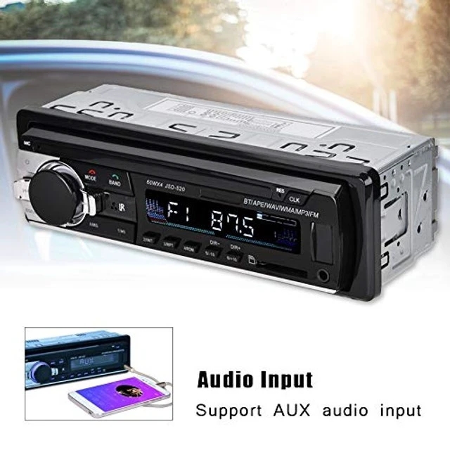 Alt view image 4 of 5 - 4 x 60W Car Radio Stereo Bluetooth MP5 Player Single Din Dual USB Hands- Car Stereo Support MP3/MP5/USB LCD Display with Remote Control for, Finder and Surroundings