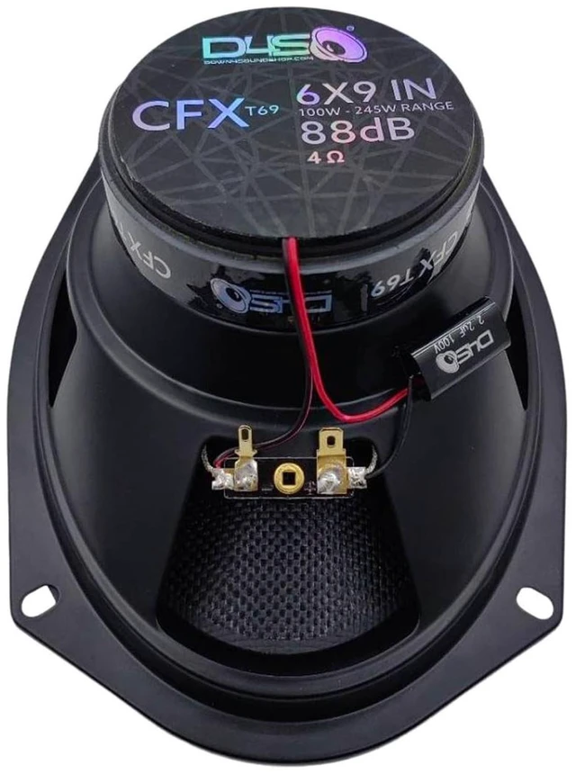 Alt view image 3 of 4 - Down4Sound CFXt69 6x9 Inch Car Audio Speakers 245W RMS Pair