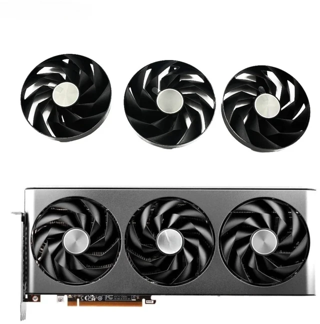 Main image of 95MM FD10015M12D RX7900XT Video Card Fan for Sapphire Nitro+ AMD Radeon RX 7900 XT 7800XT Graphics Card Cooling Fan